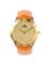 Camelfarbene Jungen Armbanduhr mit rundem Logo von Fendi 1