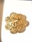 Vintage Arabesque Flower Brooch with CC Mark from Chanel 1