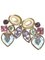 Aretes vintage de cristal y perlas de Yves Saint Laurent. Juego de 2, Imagen 1