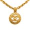 CC Round Pendant Necklace Costume Necklace from Chanel 1