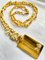 Goldene lange Vintage Halskette von Celine 10
