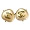 Boucles d'Oreilles Vintage Ovales en Forme de Coeur, Triangle en Fausse Perle et CC de Chanel, Set de 2 1
