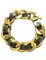Cadena dorada y pulsera negra con motivos CC de Chanel, Imagen 1