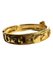 Vintage W5 Golden Bangle with Logo Marks and Chain Stopper from Chanel 1