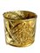 Brazalete vintage grande Matelasse de oro con la marca CC y motivos Arabesque de Chanel, Imagen 1