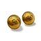 Chanel Vintage Golden Round Earrings With Cc Mark, Set of 2 1