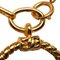 Collar con colgante de lupa de doble cadena bañado en oro de Chanel, Imagen 3