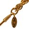 Collar con colgante de lupa de doble cadena bañado en oro de Chanel, Imagen 4