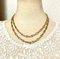 Golden Chain Necklace with CD Charm Chains by Christian Dior 1