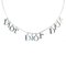 Logo Spellout Charms Necklace Costume Necklace by Christian Dior 1