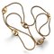 Collar vintage dorado de cadena larga con dijes en forma de CD de Christian Dior, Imagen 1