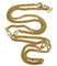 Goldfarbene Halskette mit CD-Logo-Anhängern von Christian Dior 1