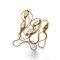 Goldene Vintage Halskette mit ovalen Cd-Anhängern in Gold und Weiß von Christian Dior 1