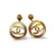 Chanel Vintage Extra Large Round Hoop Earrings With Cc Mark Motif, Set of 2 1