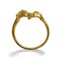 Vintage Golden Double Horse Head Design Bangle Bracelet from Hermes 1