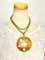 Chain Necklace with Extra Large Round Pendant Top from Celine 1