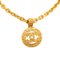 CC Round Pendant Necklace Costume Necklace from Chanel 1