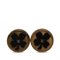 Chanel Resin Cc Clover Clip On Earrings Costume Earrings, Set of 2, Image 1