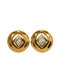Round Rhinestone Clip-on Earrings from Chanel, Set of 2 1