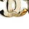 Chanel Gold Plated Rhinestone I Love Coco Clip On Earrings Costume Earrings, Set of 2 3