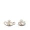 Chanel Gold Plated Rhinestone I Love Coco Clip On Earrings Costume Earrings, Set of 2 1