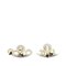 Chanel Gold Plated Rhinestone I Love Coco Clip On Earrings Costume Earrings, Set of 2 2
