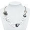 Silberfarbene Halskette mit Anhänger von Christian Dior 1