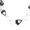 Silberfarbene Halskette mit Anhänger von Christian Dior 5
