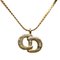 Logo Rhinestone Pendant Necklace from Christian Dior, Image 1