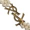 Crystal Embellished YSL Logo Faux Pearl Necklace from Saint Laurent 3