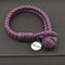 Bracelet in Light Purple and Leather from Bottega Veneta 1