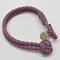 Bracelet in Light Purple and Leather from Bottega Veneta 3