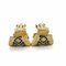 Moss Green-Plated Earrings from Burberry, Set of 2 4