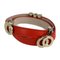 Bracelet in Leather & Metal from Bvlgari, Image 1