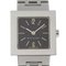 Quadrado Watch in Stainless Steel and Silver Quartz from Bvlgari, Image 1