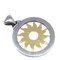Large Tondo Sun Pendant in Stainless Steel from Bvlgari 2