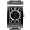 Rettangolo Uhr mit schwarzem Automatik-Zifferblatt aus Edelstahl von Bvlgari 1