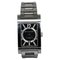 Rettangolo Uhr mit schwarzem Automatik-Zifferblatt aus Edelstahl von Bvlgari 2