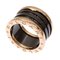 Women's Ring in Ceramic and 18k Pink Gold from Bvlgari 1