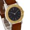 Stainless Steel, Leather & 18k Gold Ladies' Watch from Bulgari, Image 4