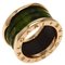 B-Zero1 Bohenite Green 4 Band Ring in K18 Pink from Bvlgari 2
