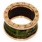 B-Zero1 Bohenite Green 4 Band Ring in K18 Pink from Bvlgari, Image 4