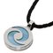 Optical Blue Shell Necklace in K18 White Gold from Bvlgari 1