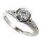 Platinum Incontro D'Amore Ring with Diamond from Bvlgari 1