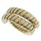Tubogas K18 Yellow Gold and Stainless Steel Womens Ring from Bvlgari 2