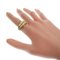 Tubogas K18 Yellow Gold and Stainless Steel Womens Ring from Bvlgari 5