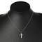 Latin Cross Necklace in White Gold with Diamond from Bvlgari 2