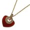 Necklace with Carnelian Cuore Heart in Pink Gold from Bvlgari 1