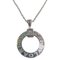Circle Necklace with Diamond in Silver from Bvlgari, Image 1