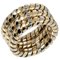 Tubogas Three-Row Ring in Yellow Gold from Bvlgari 1